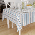 Cotton Aztec Blue Table Cloth (Pack of 1)