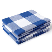 Cotton Buffalo Blue Checks Kitchen Towel (Pack of 4)