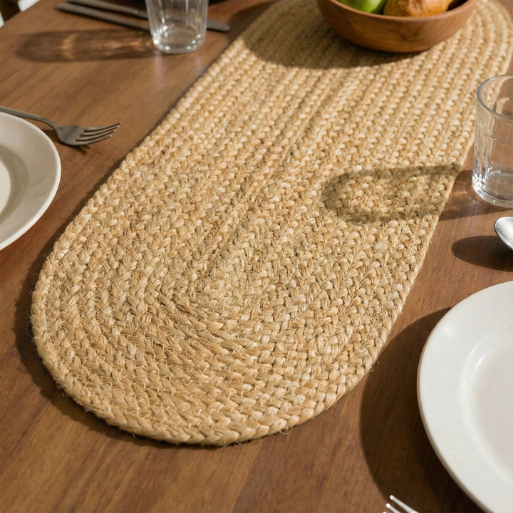 Jute Natural Bleach Table Runner