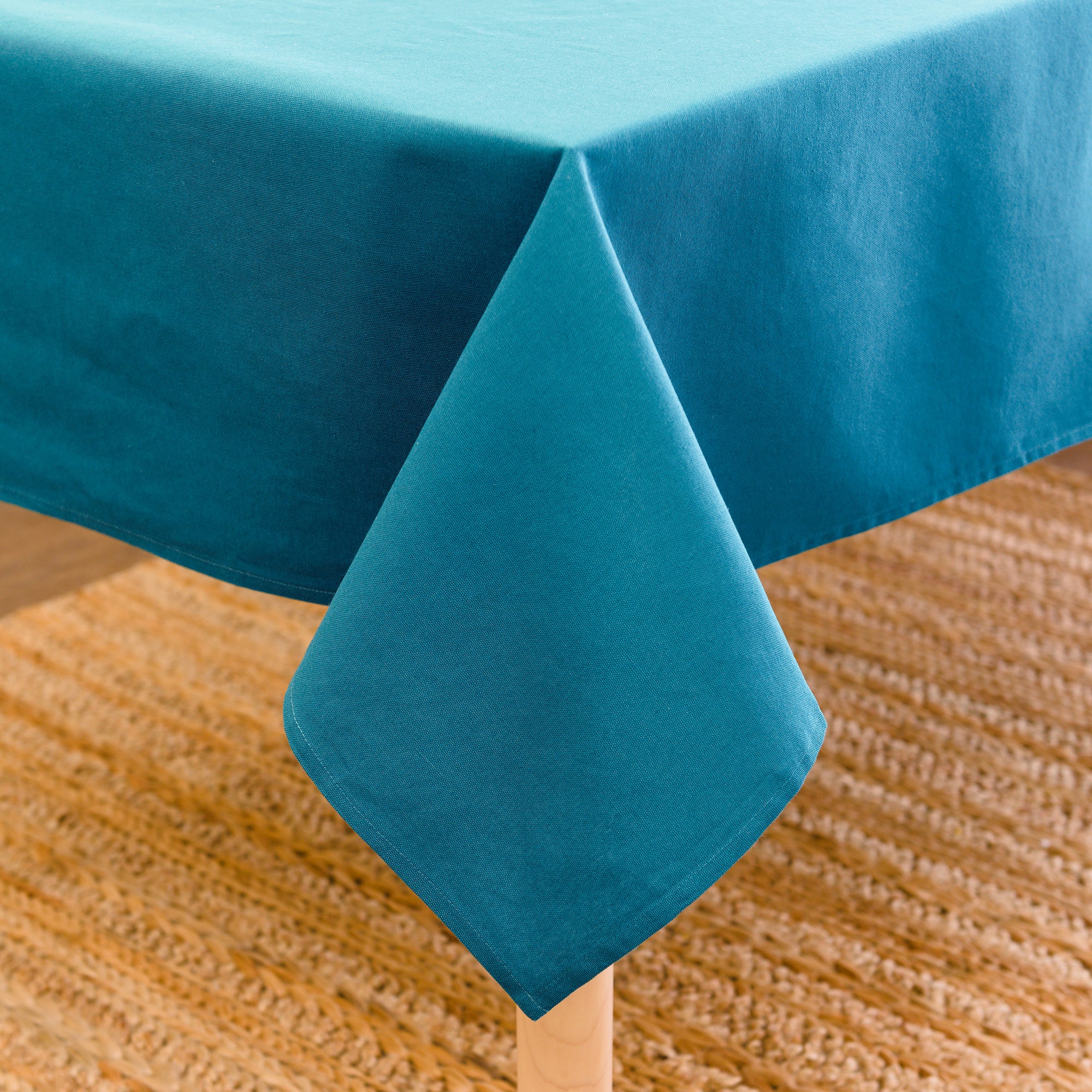 Cotton Azul Blue Table Cloth (Pack of 1)