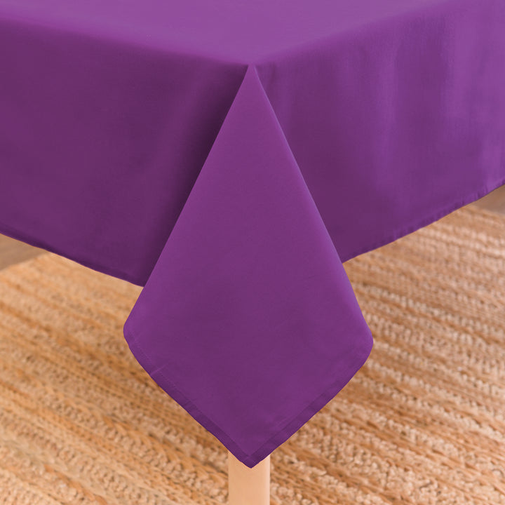 Cotton Purple Table Cloth (Pack of 1)
