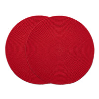 Cotton Red Placemat (Pack of 2)