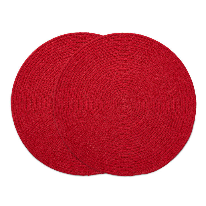 Cotton Red Placemat (Pack of 2)