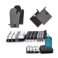 Cotton Grey Combo Kitchen Set (Pack of 12)