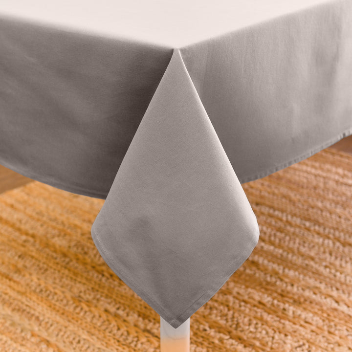 Cotton Grey Table Cloth (Pack of 1)