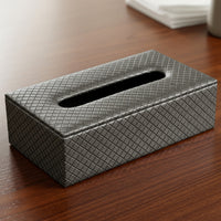 PU Leather Grey Tissue Box (Pack of 1)