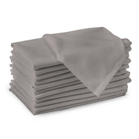 Cotton Grey Table Napkins (Pack of 12)