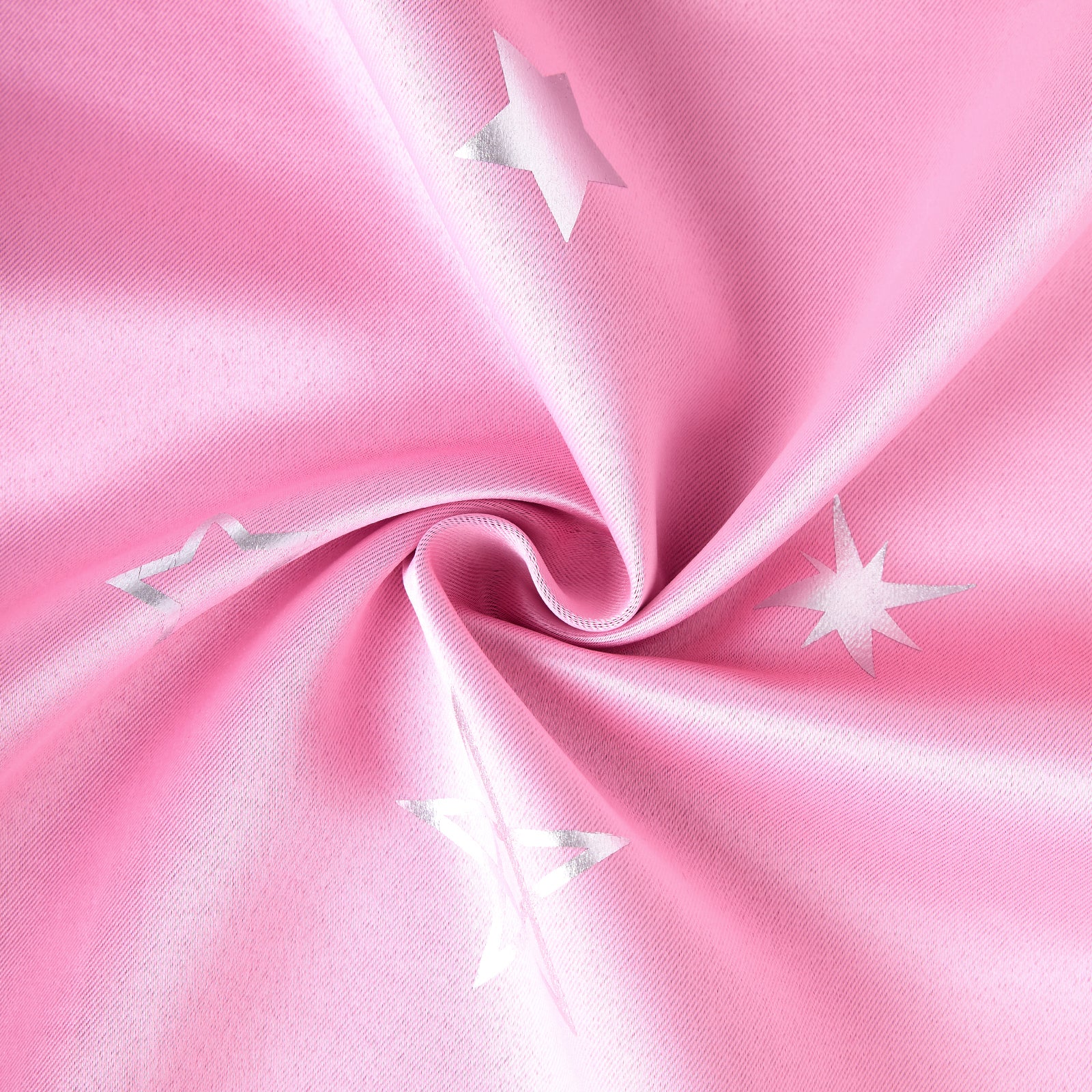 Blackout Polyester Fabric by Meter, 100x122 cm | Blocks Light, Heat & Noise, For Curtains, Cushion Covers, Door & Window Drapes - Foil Star Print