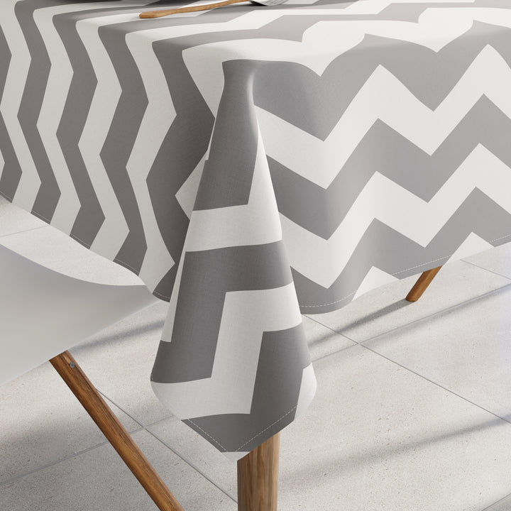 Cotton Zig Zag Table Cloth (Pack of 1)