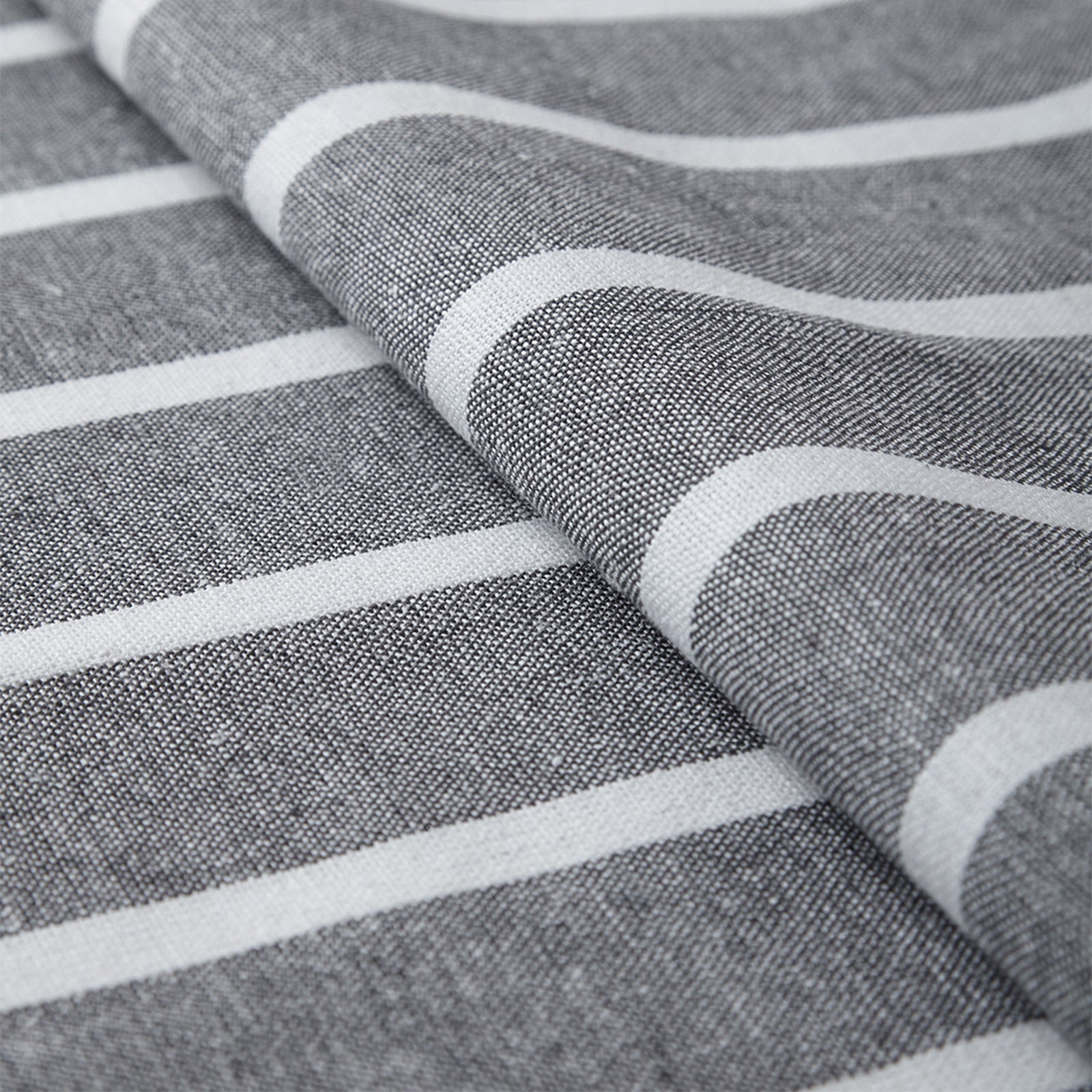 RC Yarn-Dyed Roma Grey Stripes Fabric (1 Meter)