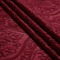 Embossed Velvet Maroon Fabric by Meter