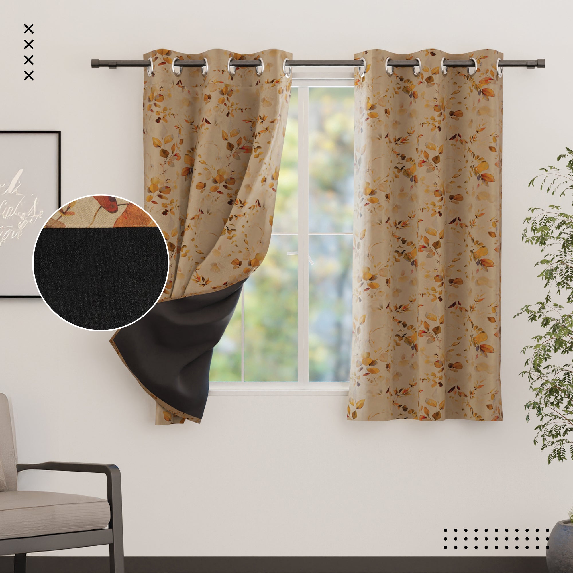Blackout L1 Gold Curtain