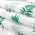 Polyester Printed Palm green Fabric (Pack of 1)