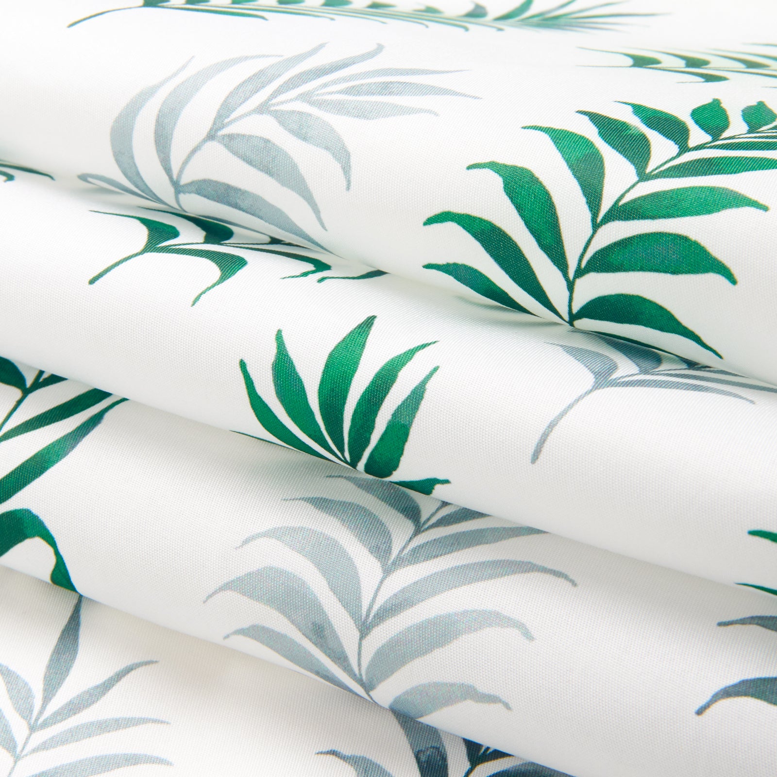 Polyester Printed Palm green Fabric (1 Meter)
