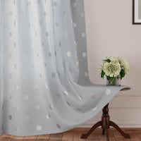 Polyester Dollar Grey Curtain (Pack of 2)