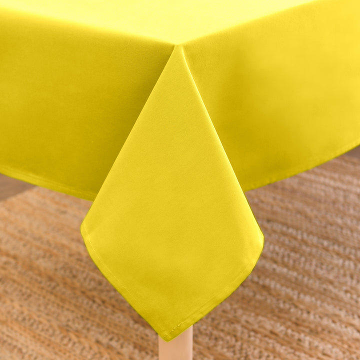 Cotton Sunbeam Yellow Table Cloth (Pack of 1)