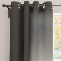 Canvas Charcoal Grey Curtain (Pack of 1)