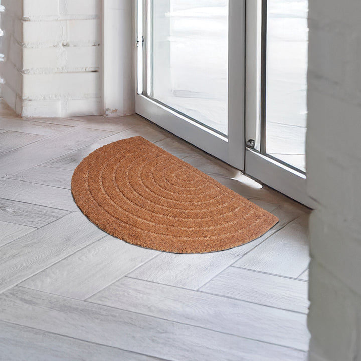Coir Door Mats for Home Entrance Thick Anti-slip Welcome Doormat with PVC Back | Ideal for Indoor, Outdoor, Patio, Home and Office | Durable and Easy to Clean