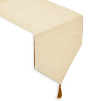 Chenille Cream Table Runner (Pack of 1)