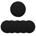 Cotton Black Placemat (Pack of 6)