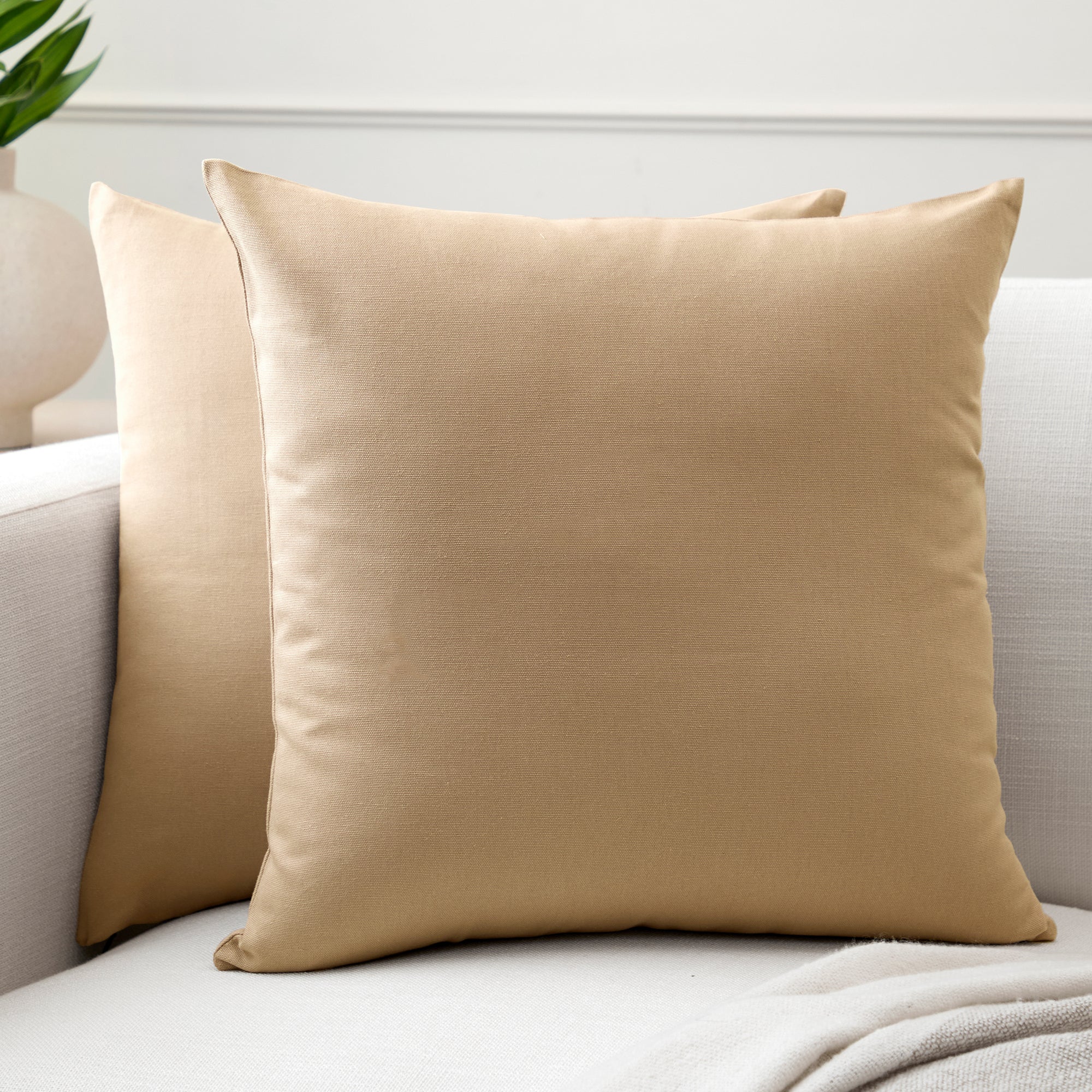Cotton Canvas Cushion Cover
