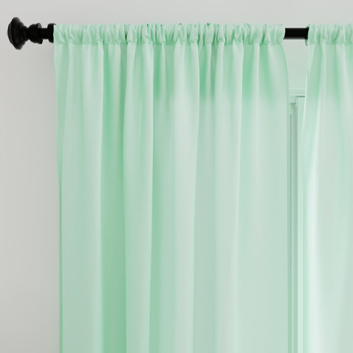 Micro Mint Curtain (Pack of 2)