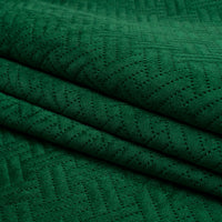 Quilted Polyester Fabric Forest Green Fabric