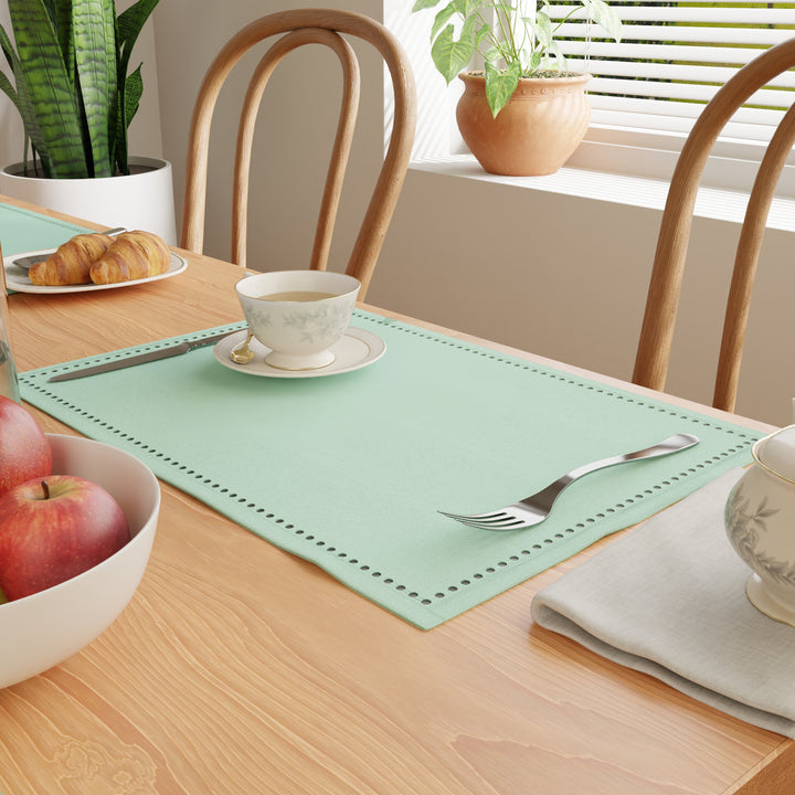Cotton Mint Green Placemat (Pack of 4)