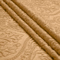 Embossed Velvet Gold Fabric by Meter