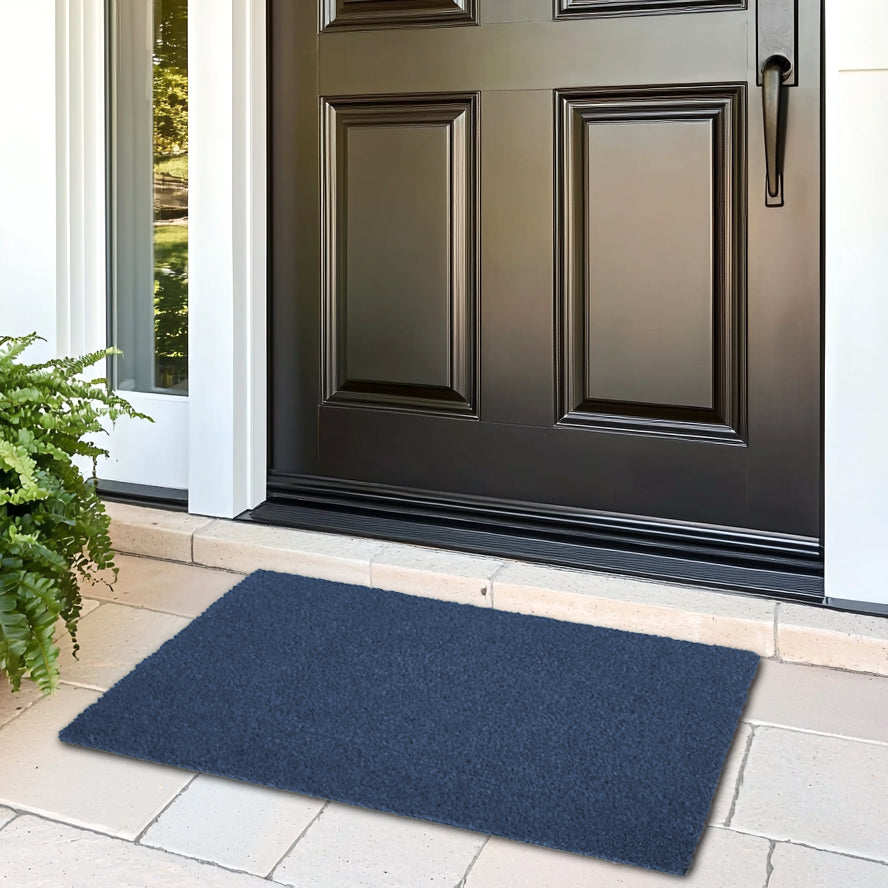 Coir Door Mats for Home Entrance Thick Anti-slip Welcome Doormat with PVC Back | Ideal for Indoor, Outdoor, Patio, Home and Office | Durable and Easy to Clean
