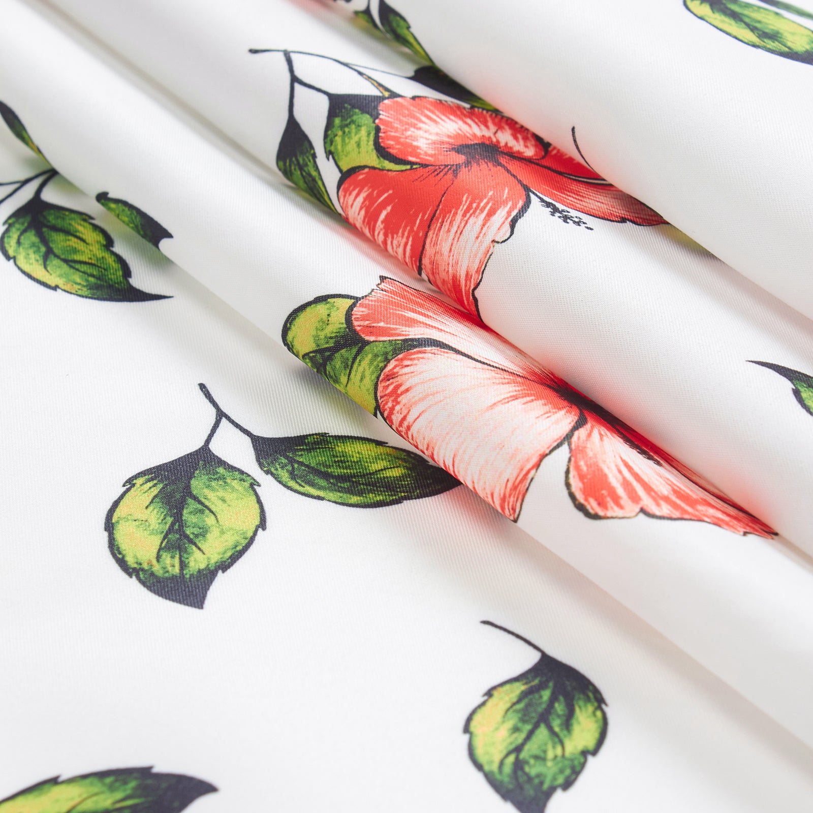 Printed Satin Fabric by Meter | Wide - 58 Inch Width (147 cm) | Soft Polyester Cloth for Curtains, Cushion Covers, Dresses, Kurtis, Crafts, Craft Sewing & Home Decor