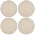 Cotton Beige & Off White Mix Placemat (Pack of 4)