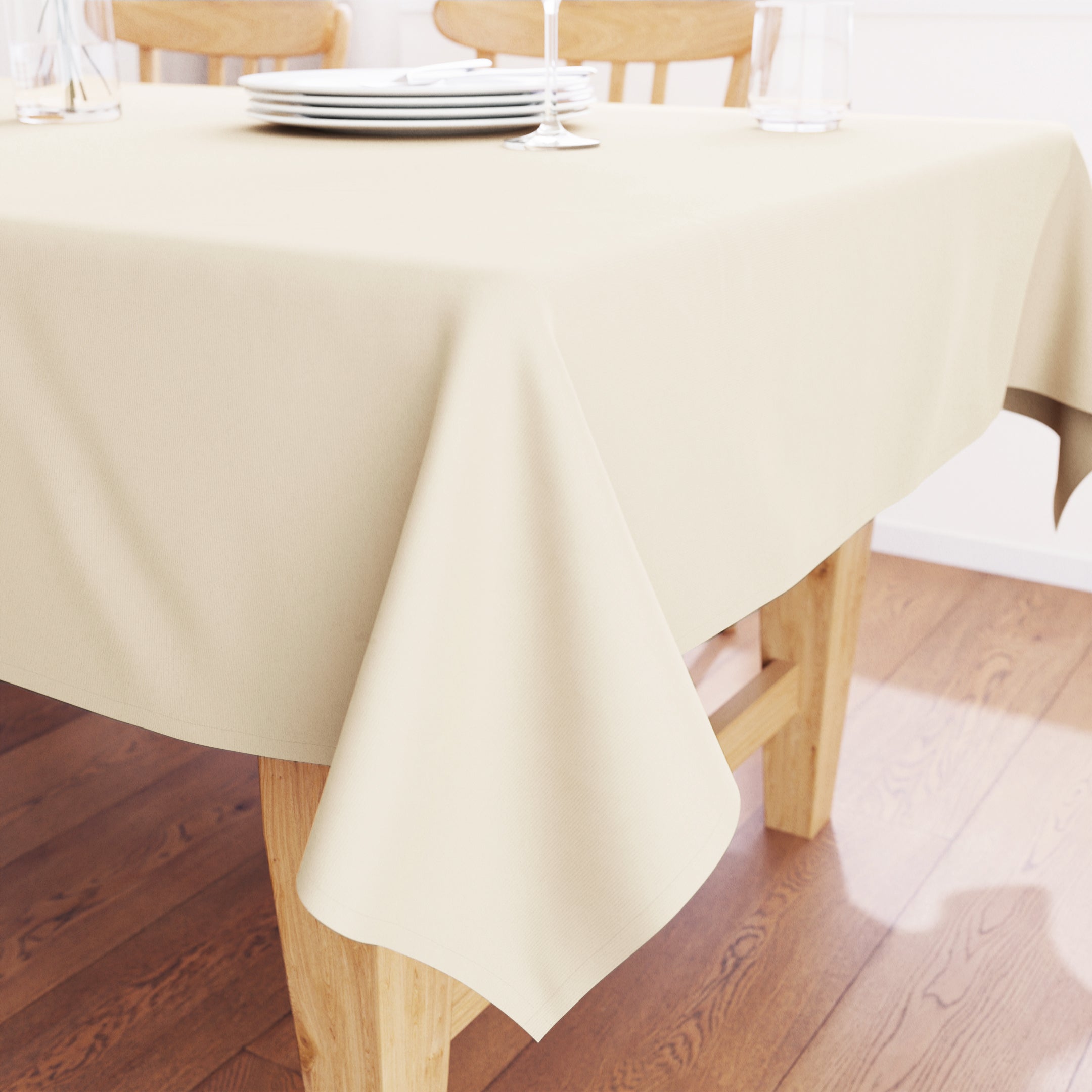 Cotton Natural Table Cloth (Pack of 1)