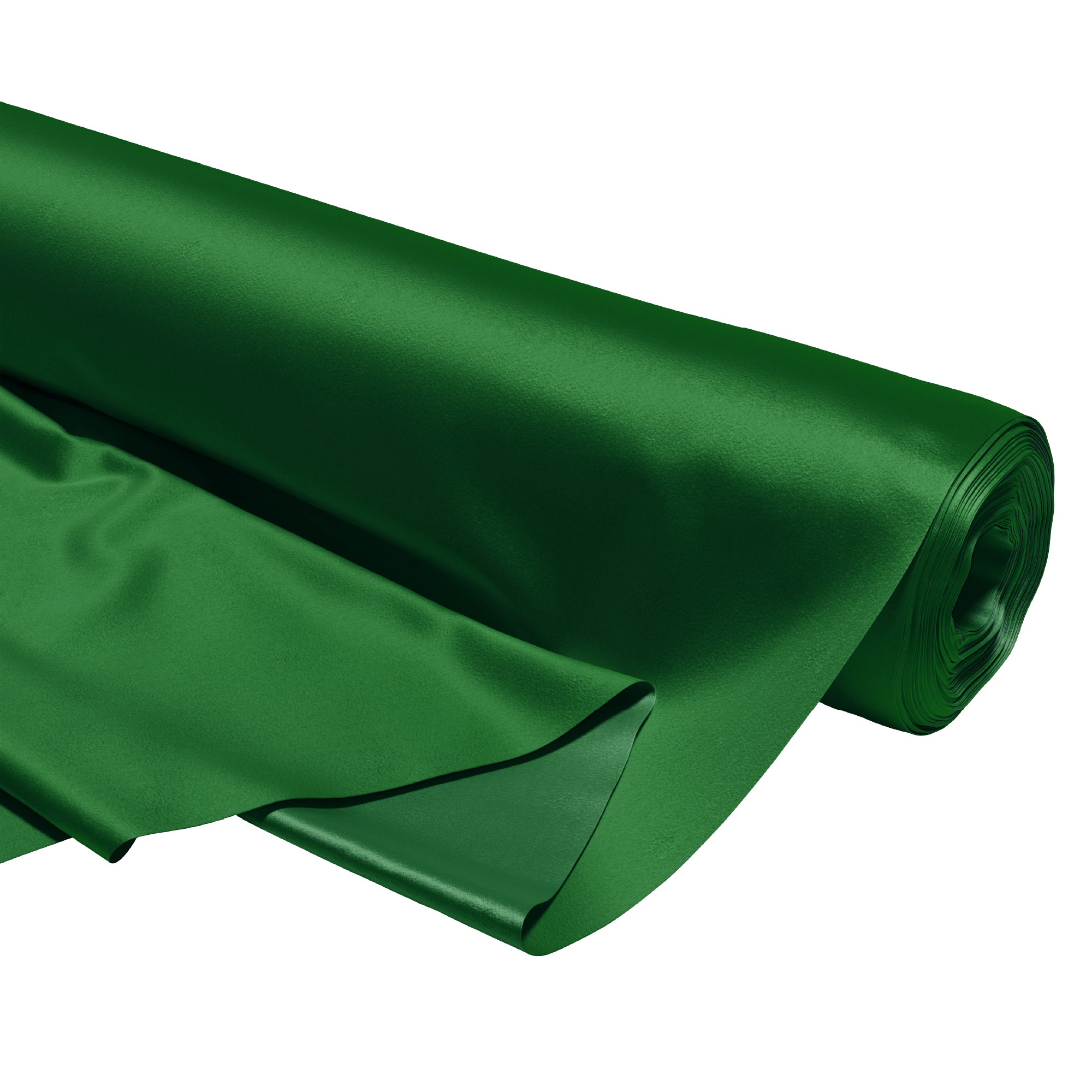 Satin Polyester Silk Leaf Green Fabric