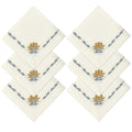 Damask Cotton Festive Gold & Silver Table Napkin
