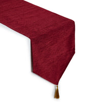 Chenille Red Table Runner (Pack of 1)