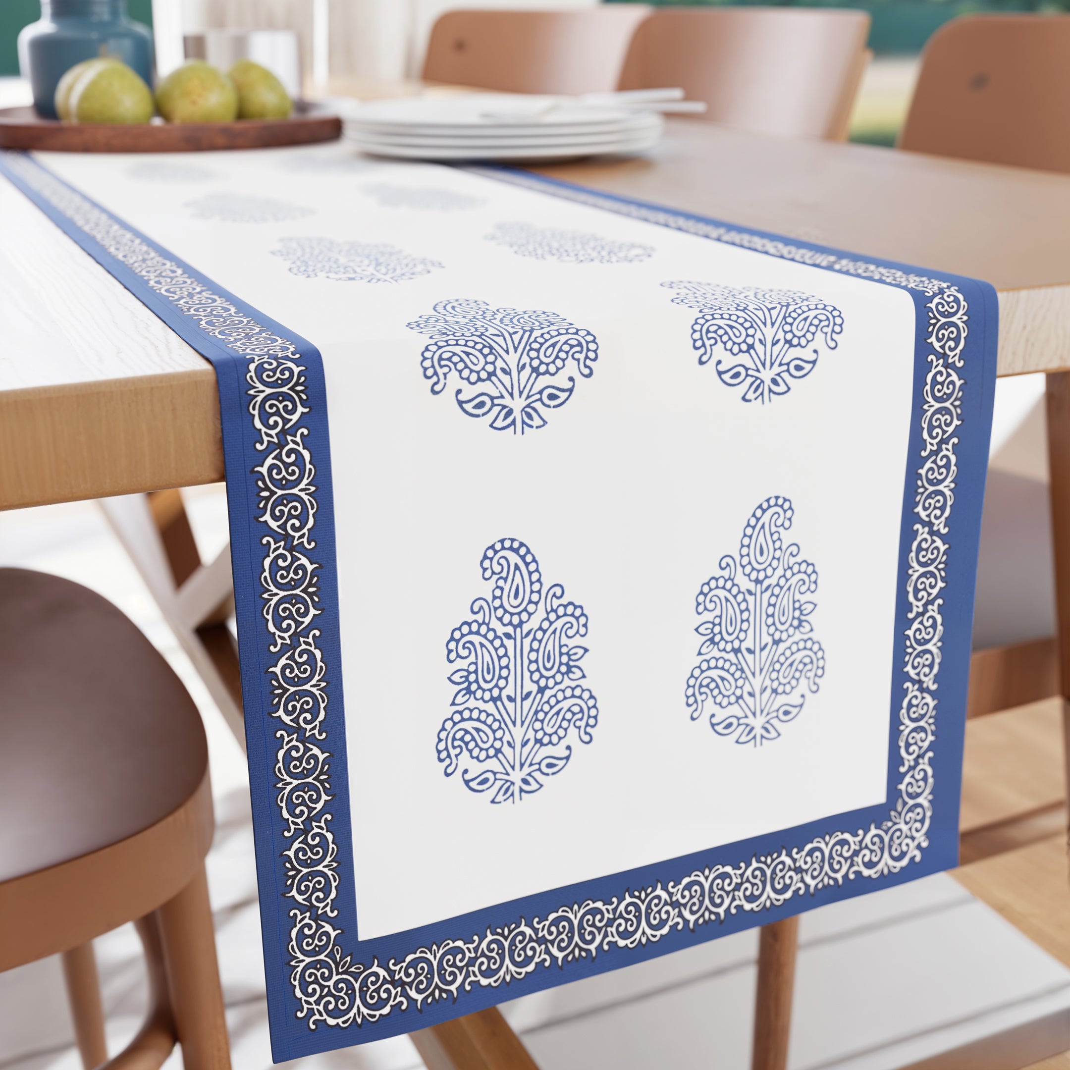 Cotton Indigo-01 Table Runner (Pack of 1)