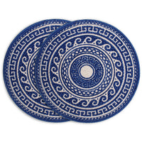 Cotton Blue Mandala Print Placemat (Pack of 2)