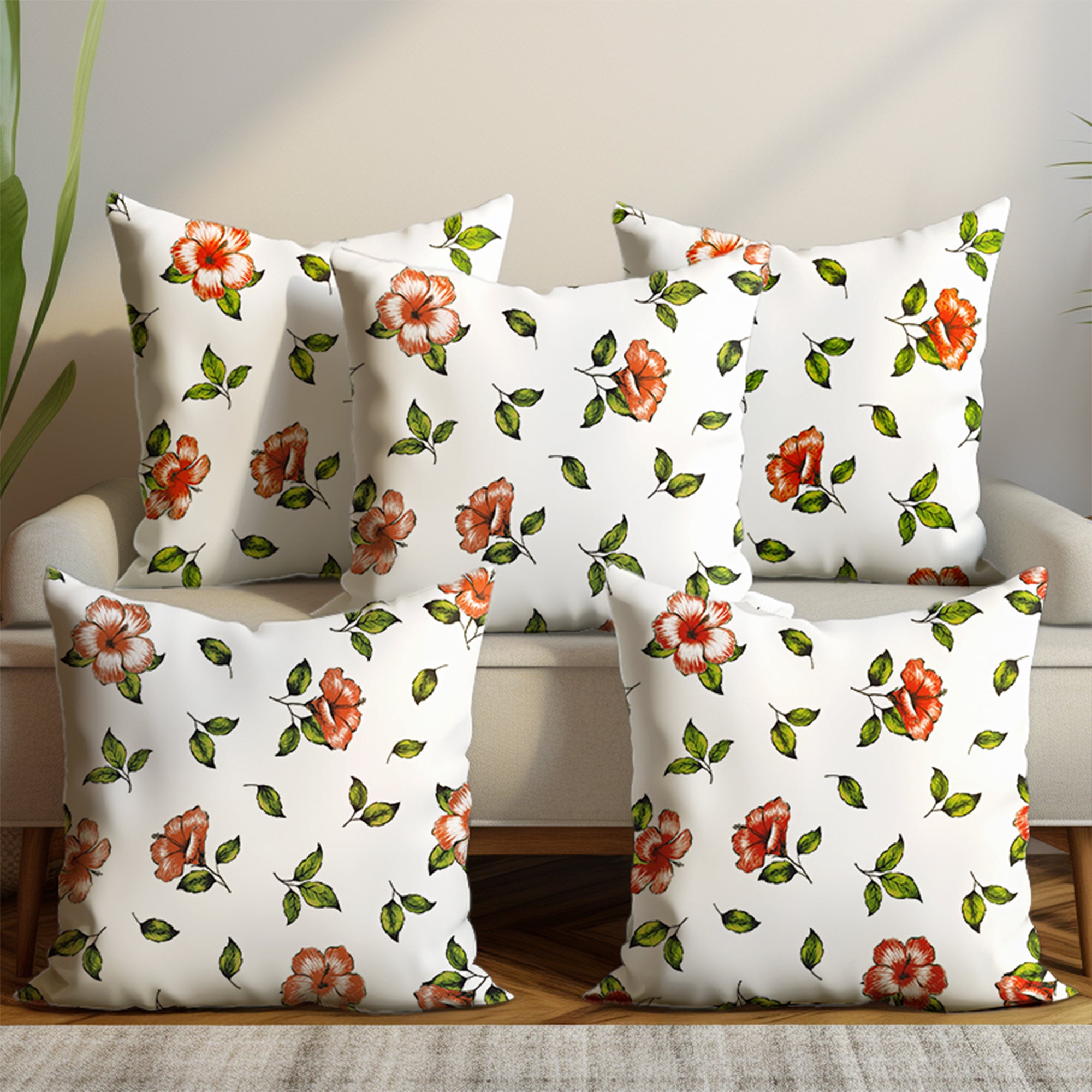 Micro Hibiscus Cushion Cover