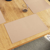 Cotton Solid Beige Placemat (Pack of 6)