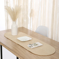 Cotton Beige Table Runner (Pack of 1)