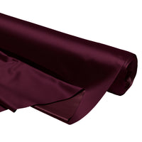 Satin Polyester Silk Dark Wine Fabric