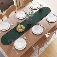 Cotton Dark Green Table Runner (Pack of 1)
