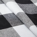 Cotton Canvas Buffalo Black Checks Fabric (Pack of 1)