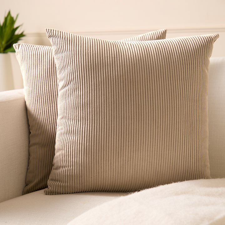 Corduroy Khaki Cushion Cover