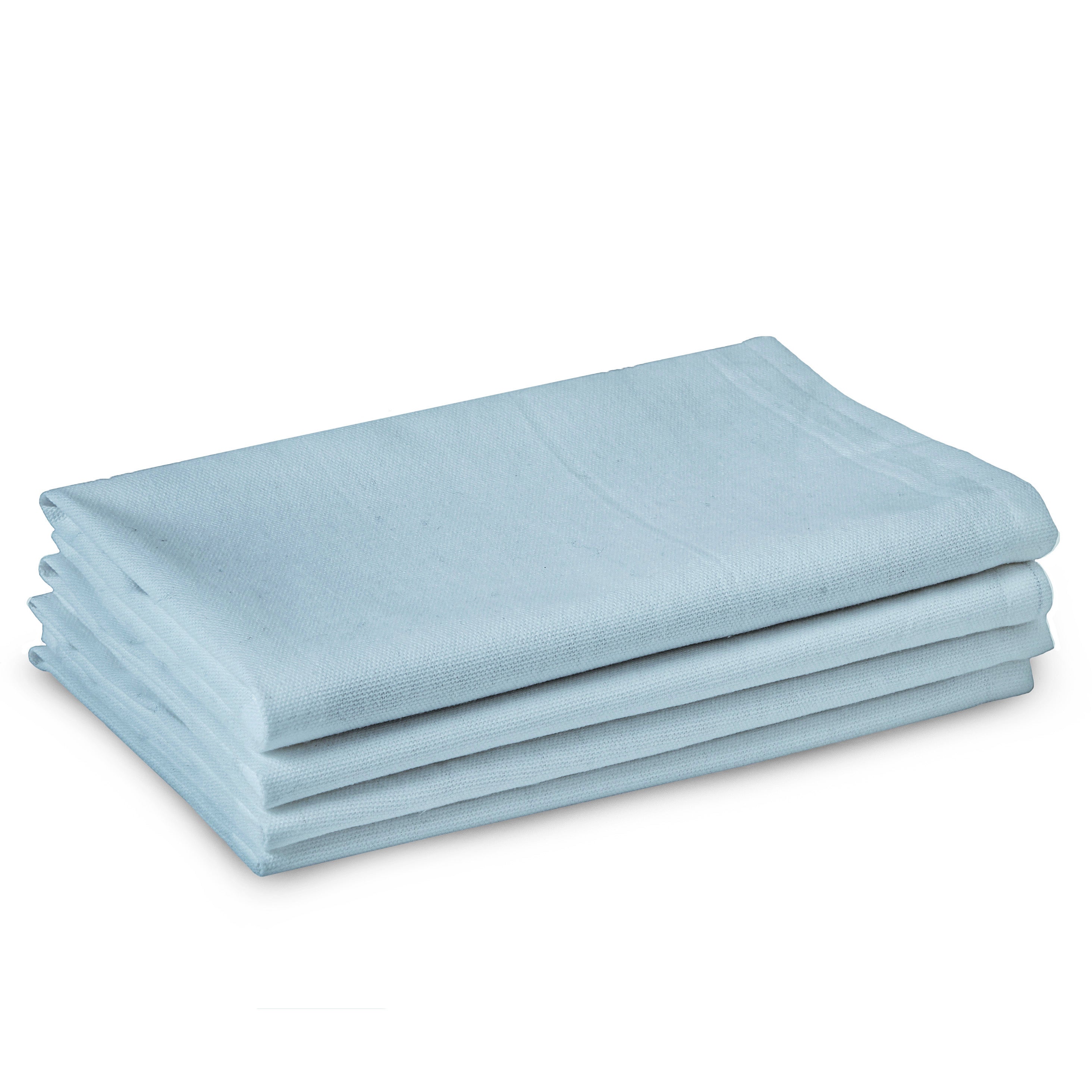 Cotton Ice Blue Table Napkins (Pack of 4)