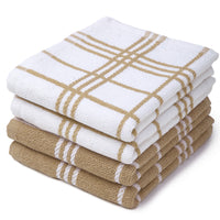 Cotton Beige Terry Kitchen Towel (Pack of 4)