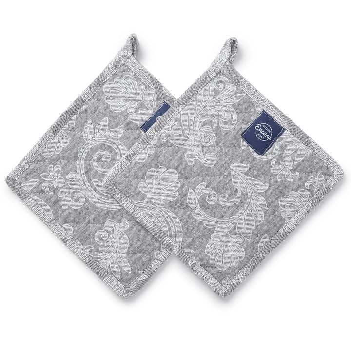 Cotton Grey Potholder (Pack of 2)