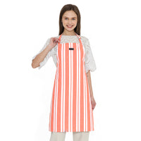 RC Yarn-Dyed Franca Orange Stripes Apron (Pack of 1)