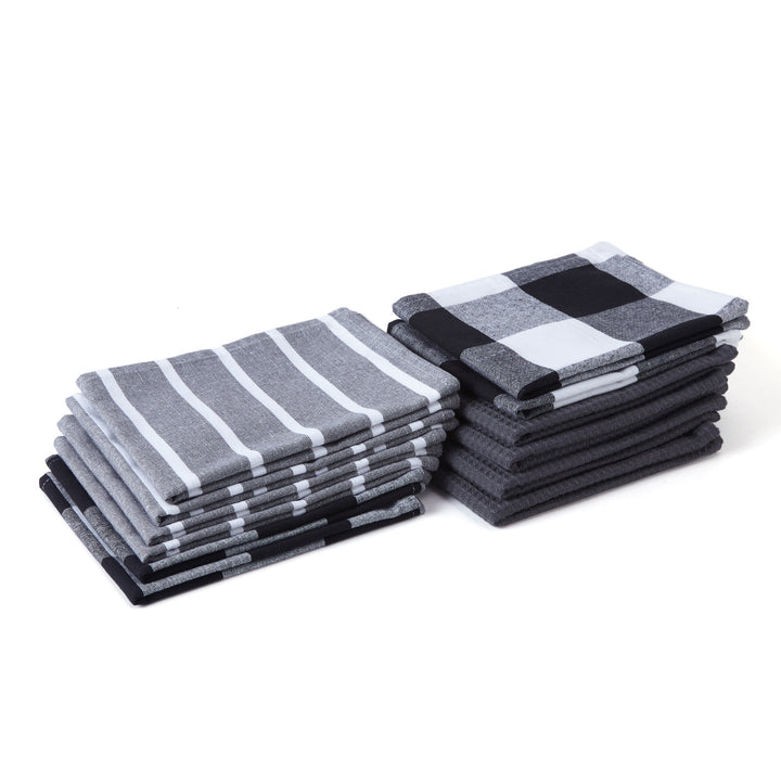 Cotton Grey Kitchen Towel (Pack of 12)